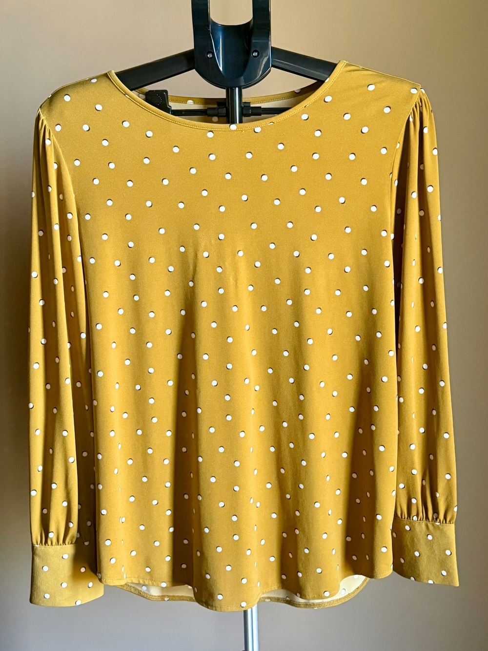 Ann Taylor Factory Yellow Polka Dot Top